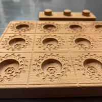 stampo ravioli 15 cavità tema floreale 