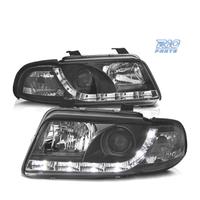 FARI PER AUDI A4 B5 94-99 LUCE DIURNA A LED FONDO 