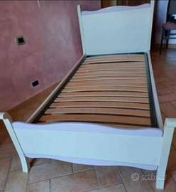 letto singolo con rete 