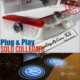 2 Proiettori Led Logo VolkswagenLuci Cortesia