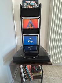 Scaffale porta stereo dischi in vinile 45/33 giri