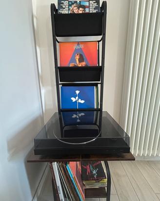 Scaffale porta stereo dischi in vinile 45/33 giri