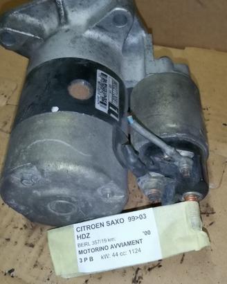 Motorino avviam. CITROEN SAXO 1124cc benz del 2000