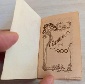 Raro Calendarietto Tascabile 1900 Stile Liberty 