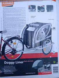 rimorchio bici per cani