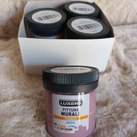 4 barattolini da 75 ml cad pittura murale BOHEMIA4