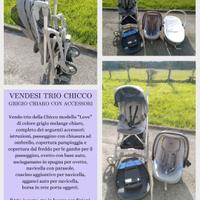 Trio Chicco Love. Passeggino Ovetto e Navicella