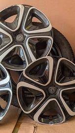 4 cerchi, borchie e gomme Citroen  Peugeot 