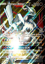 carta pokemon kyurem bianco GX