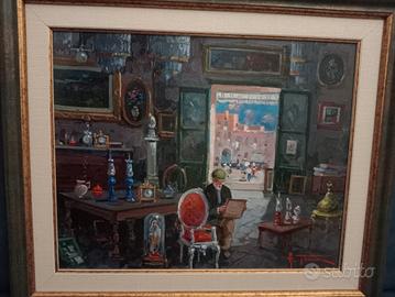 Antonio Gravina. interno di antiquario