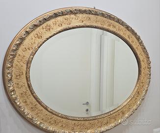 specchio ovale molato