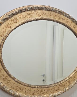 specchio ovale molato