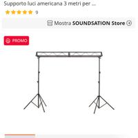 Traliccio americana luci dj