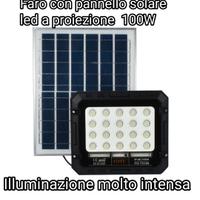 Faro con pannello solare led a proiezione versione