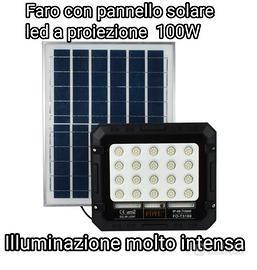 Faro con pannello solare led a proiezione versione