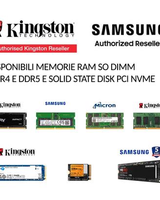 MEMORIE RAM SO-DIMM DDR4   DDR5  SSD NVME PCI M2