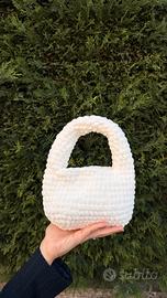 Borsa Hobo uncinetto fatta a mano