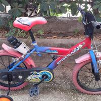 Bicicletta bambino Spider man misura 16