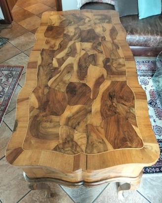 scrittoio in radica di noce stile 700