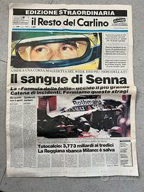 Resto del Carlino 1 maggio 1994 Ayrton Senna