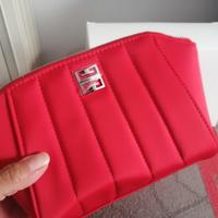 Pochette ginvinchy nuovissima, tessuto rosso