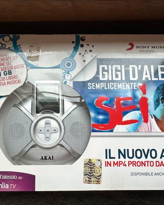 Mp4 Akai vintage con canzoni Gigi D’Alessio