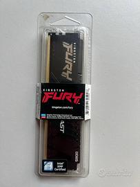 DDR5  nuova kingston furi sigillato 6000 mhz 8 Gb