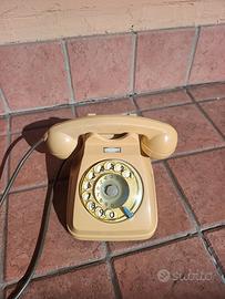 Telefono a disco s62 vintage avorio originale
