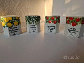 Set 4 porta tè in porcellana Senok