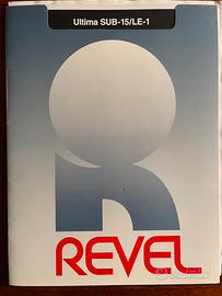 REVEL ultima sub15 e LE1 manuale originale