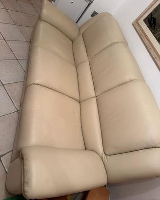 Divano in pelle 3 posti