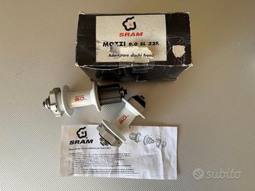 Mozzi vintage SRAM 9.0 SL 32 fori bianchi. Disco