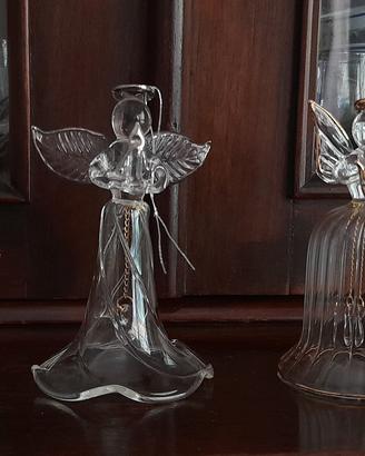 3 campanelle decorative in cristallo