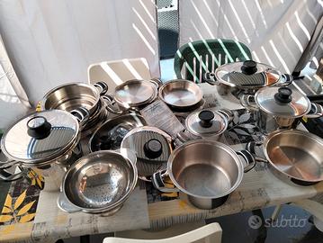 Pentole Mondial casa, batteria completa 