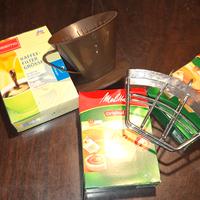 Filtro caffè + filtri usa e getta + portafiltri