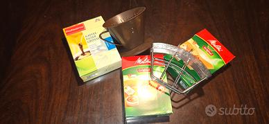 Filtro caffè + filtri usa e getta + portafiltri