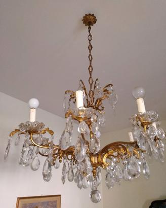 COPPIA DI LAMPADARI IN CRISTALLO