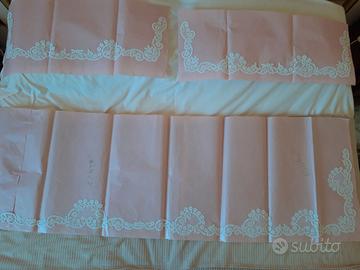 Pizzo in Cantù fatto a mano completo matrimoniale