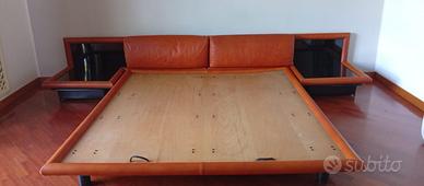 Letto cuoio morna molteni