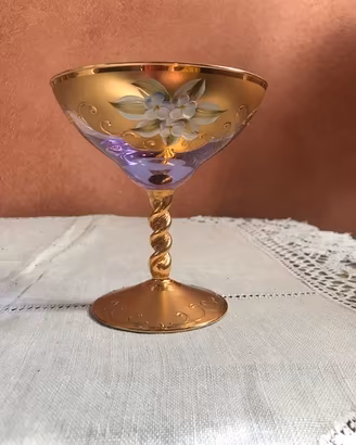Murano antica tradizione veneziana .Coppa decorata