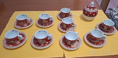 Set  tazzine, piattini, zuccher. caffè al volo Thu
