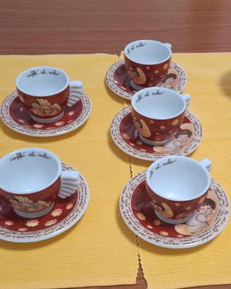 Set  tazzine, piattini, zuccher. caffè al volo Thu
