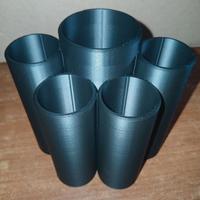 Porta spazzolini in plastica nero