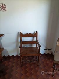 sedie di noce