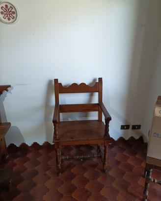 sedie di noce