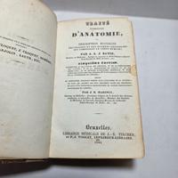 Libro Antico 1834 Trattato D’Anatomia Bayle Medico