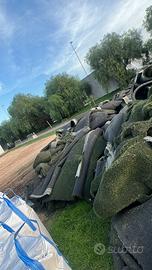 Rotoli erba sintetica usata