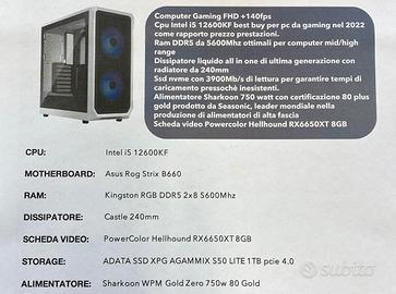 PC GAMING FASCIA MEDIO/ALTA