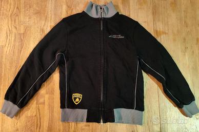 Lamborghini felpa senza cappuccio nera XXL bambino