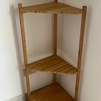 Scaffale angolare RÅGRUND IKEA in bambù